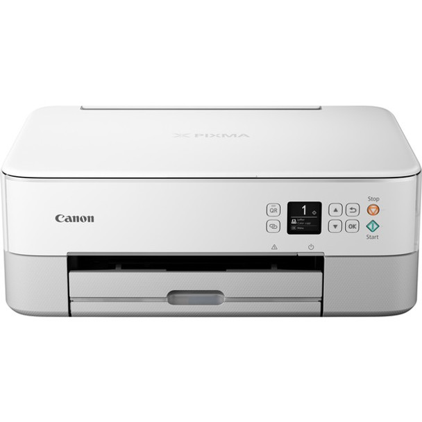 Canon TS6420WH Wireless Inkjet Multifunction Printer - Color - White - Copier/Printer/Scanner - 4800 x 1200 dpi Print - Automatic Duplex Print - Color Scanner - Wireless LAN - Wireless PictBridge - USB - 1 Each - For Photo Print