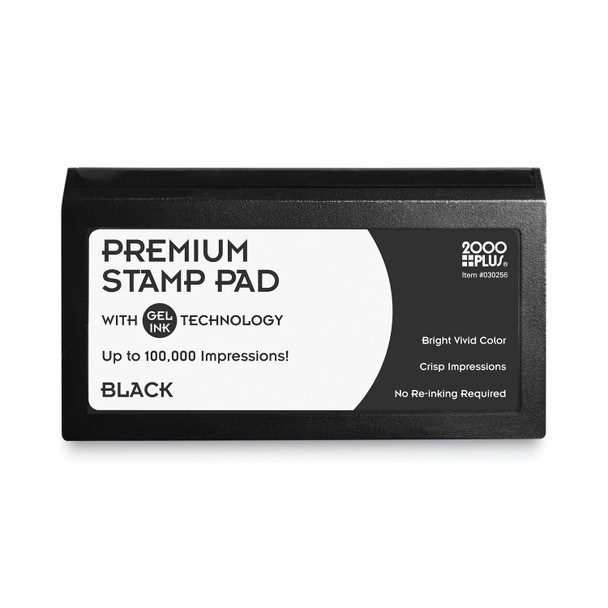 Microgel Stamp Pad for 2000 PLUS, 6.17" x 3.13", Black