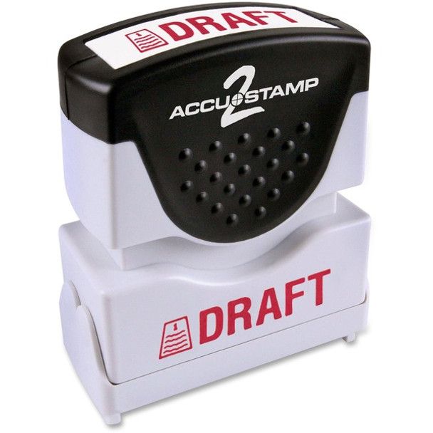 COSCO Shutter Stamp - Message Stamp - "DRAFT" - 0.50" Impression Width - 20000 Impression(s) - Red - Rubber, Plastic - 1 Each