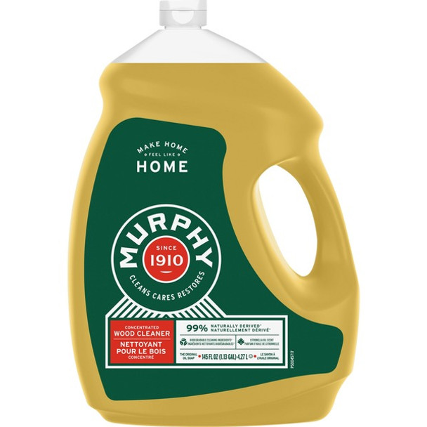 Murphy Oil Soap Cleaner - Concentrate - 145 fl oz (4.5 quart) - Natural Scent - 1 Each - Brown