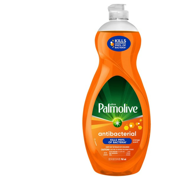 Palmolive Antibacterial Ultra Dish Soap - Concentrate - 35.2 fl oz (1.1 quart) - 1 Each - Orange