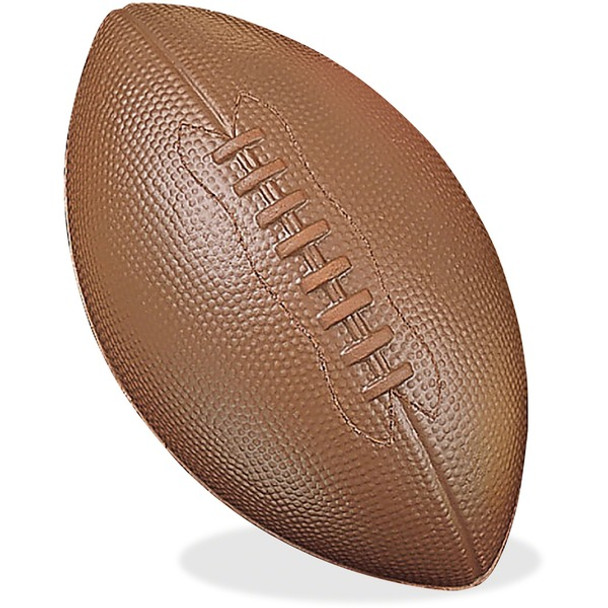 Champion Sports Coated High Density Foam Football - 10" - High Density Foam (HDF) - Brown - 1  Each