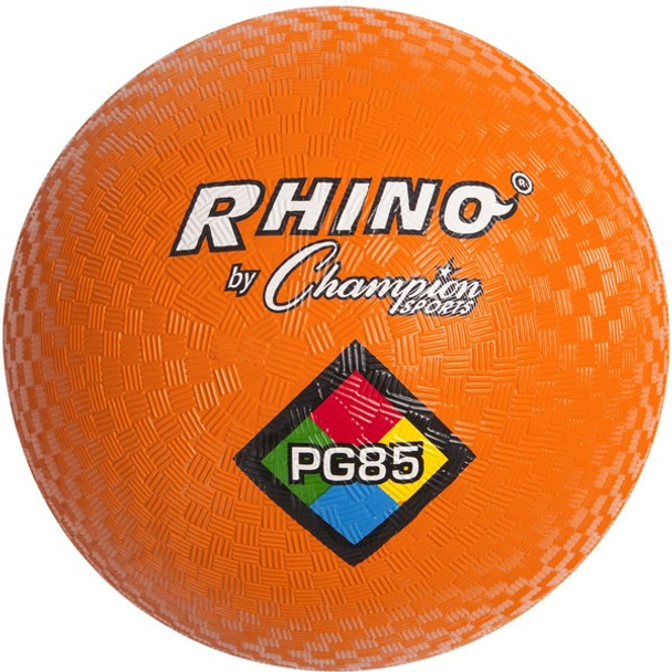 Champion Sports Playground Ball - 8.50" - Nylon - Orange - 1  Each