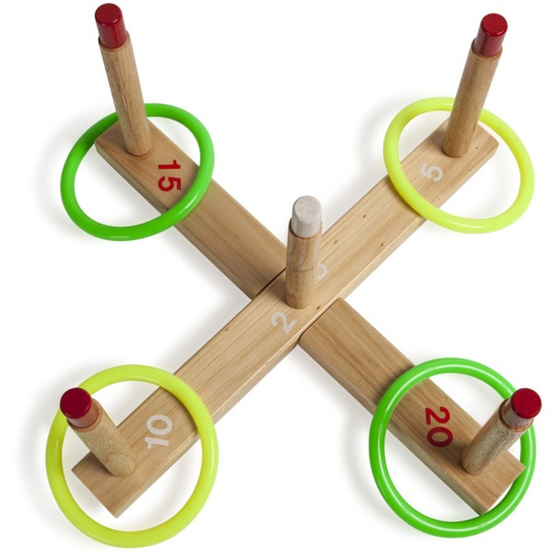 Champion Sports Ring Toss Set - Sports - Assorted - Wood, Plastic