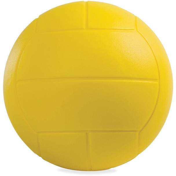 Champion Sports Coated High Density Foam Volleyball - 7.50" - High Density Foam (HDF) - Yellow - 1  Each