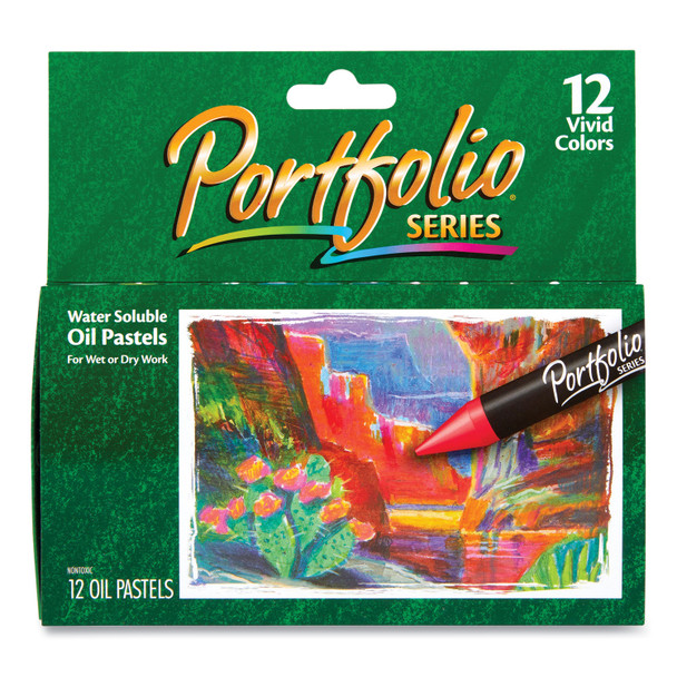 Portfolio Series Oil Pastels, 12 Assorted Colors, 12/Pack
