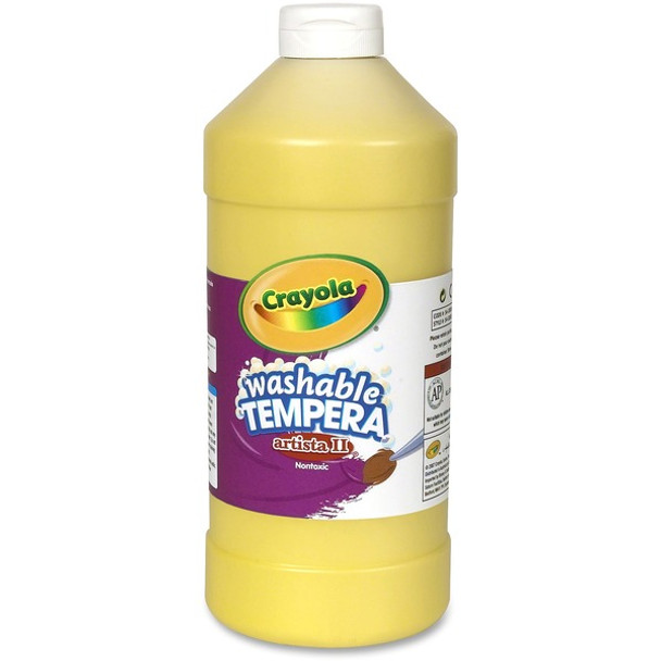 Crayola Washable Tempera Paint - 2 lb - 1 Each - Yellow