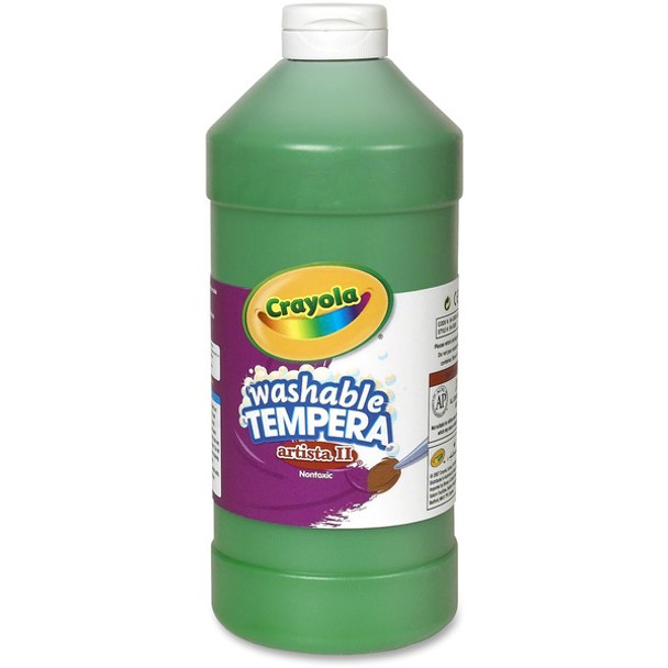 Crayola Washable Tempera Paint - 2 lb - 1 Each - Green