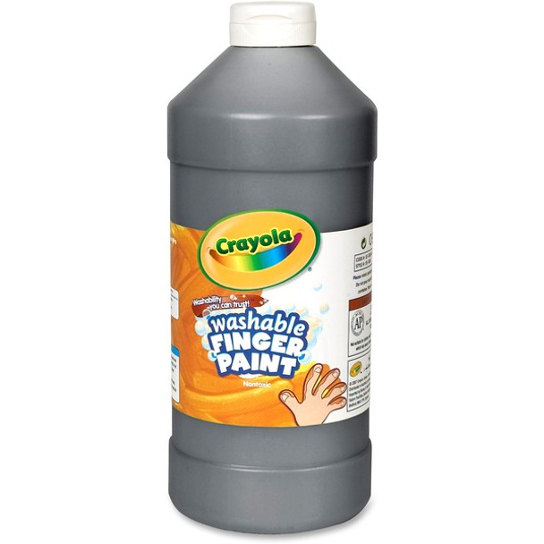 Crayola Washable Finger Paint - 2 lb - 1 Each - Black