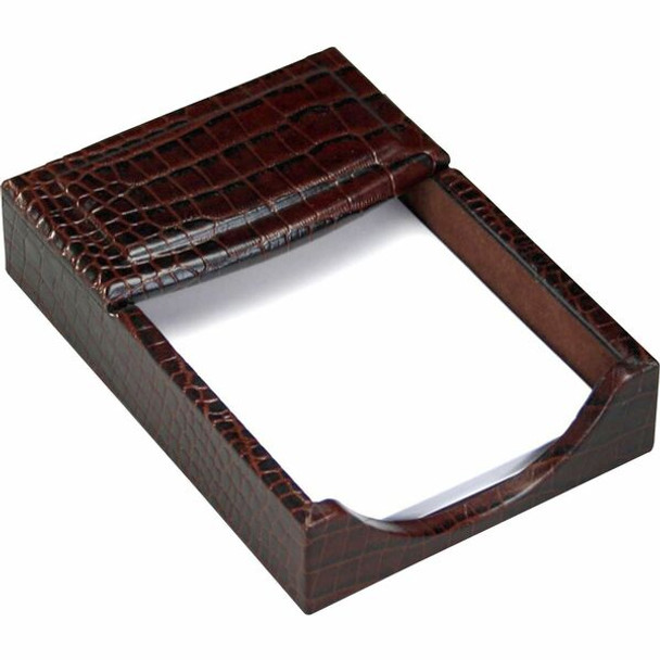 Dacasso Crocodile Embossed Memory Holder - Leather - Brown