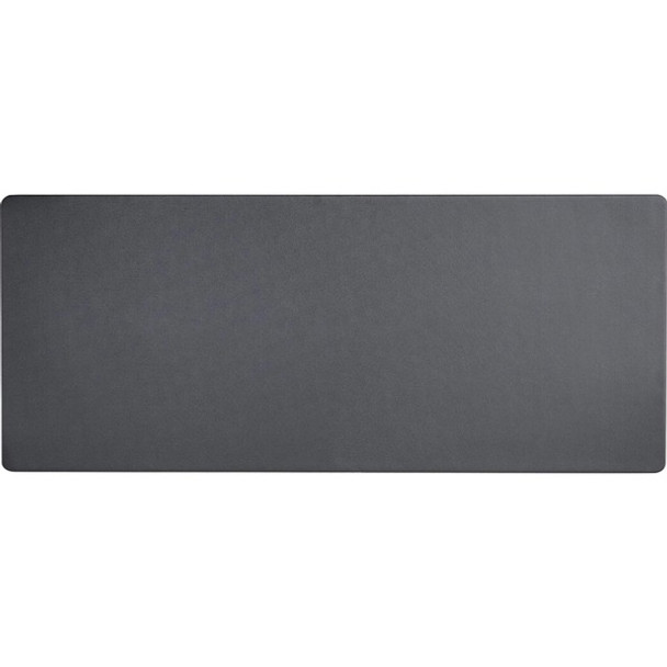 Dacasso Leatherette Keyboard/Mouse Desk Mat - Rectangular - 30" Width - Leatherette, Velveteen - Black