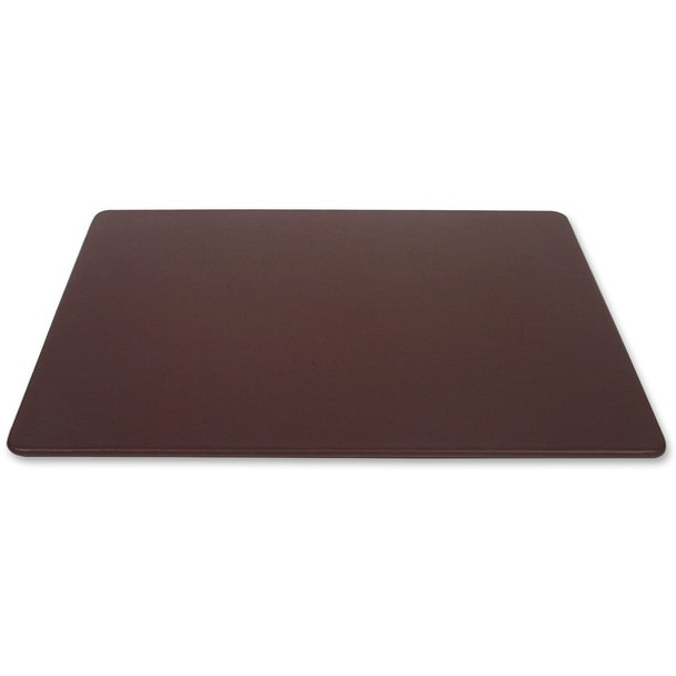 Dacasso Leather Desk Mat - Rectangular - 34" Width x 20" Depth - Felt - Top Grain Leather - Chocolate Brown