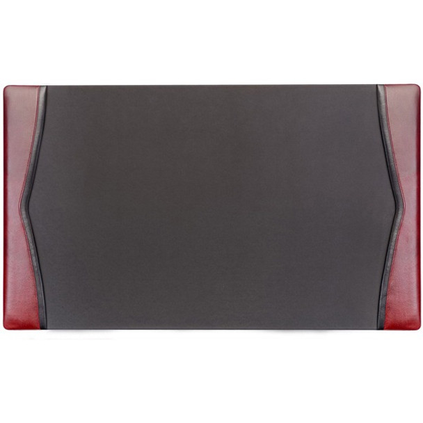 Dacasso Leather Side-Rail Desk Pad - 20" Width - Leather - Black - 1Each