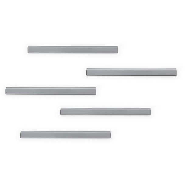 DURABLE Magnetic Strip Hanging Rail - 5 Pack - Silver