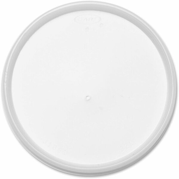 Dart HIPS Plastic Vented Lids - High Impact Polystyrene (HIPS) - 10 / Carton - Translucent