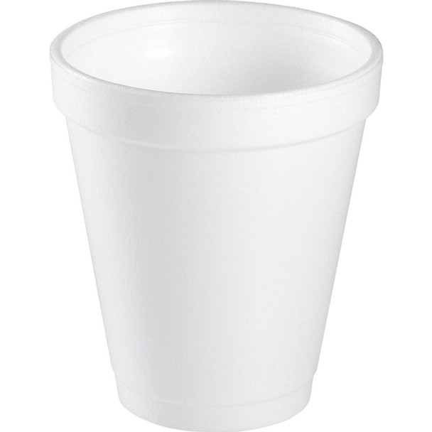 Dart 6 oz Insulated Foam Cups - 25 / Pack - 40 / Carton - White - Foam - Soft Drink, Cold Drink, Hot Drink