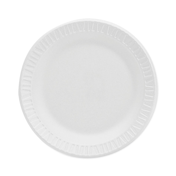 Concorde Non-Laminated Foam Plate, 6" dia, White,125/Pack, 8 Packs/Carton