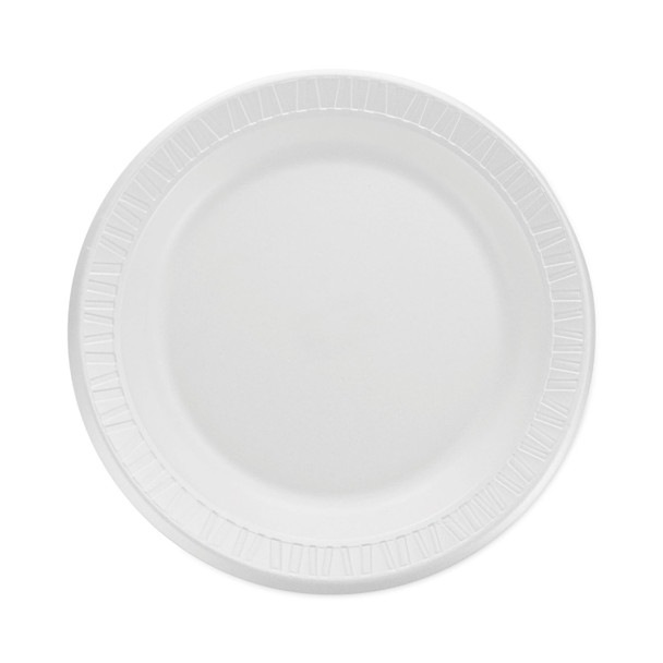 Quiet Classic Laminated Foam Dinnerware, Plate, 9", White, 125/Pack, 4 Packs/Carton