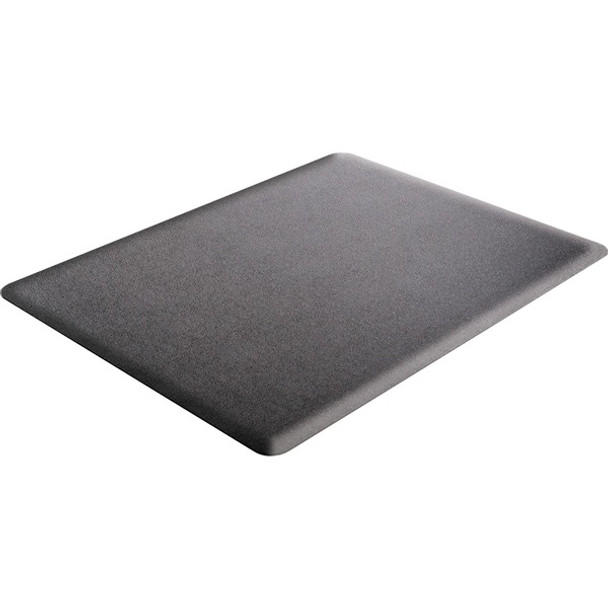 Deflecto Ergonomic Sit-Stand Chair Mat for Multi-surface - Hard Floor, Carpet - 48" Length x 36" Width x 0.38" Thickness - Rectangular - Foam - Black - 1Each