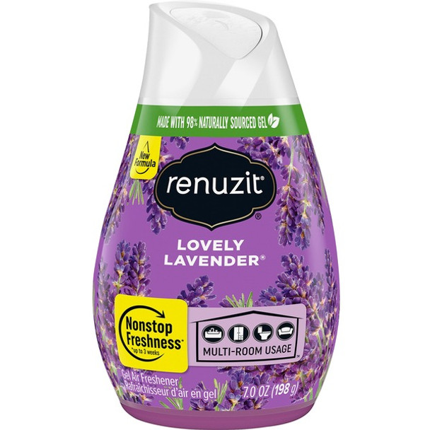 Renuzit Gel Air Freshener - 7 fl oz (0.2 quart) - Lovely Lavender - 1 Each