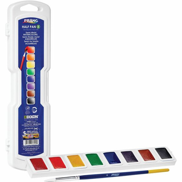 Prang Half Pan Watercolor Set - 8 / Set - Assorted