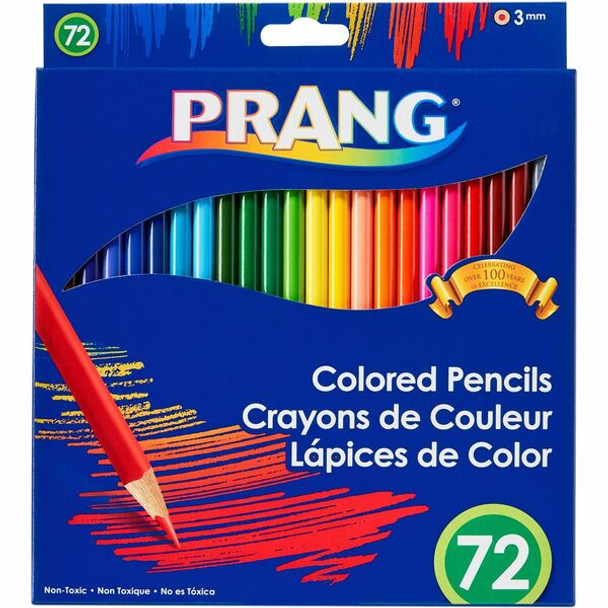 Prang Colored Pencils - 3.3 mm Lead Diameter - Assorted Lead - 72 / Box