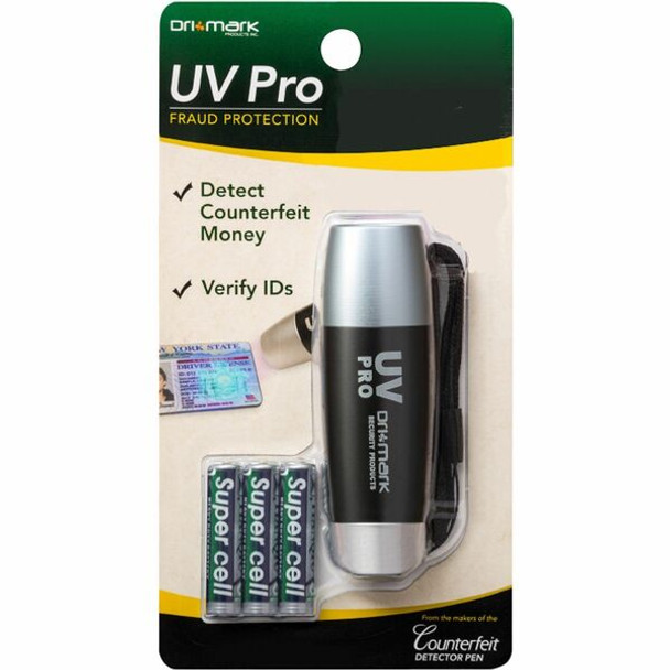 Dri Mark UV Pro Fraud Detector - Ultraviolet - Gray Silver - 1 Each