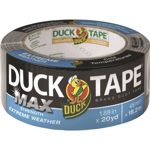Duck MAX Strength Weather Duct Tape - 20 yd Length x 1.88" Width - 1 Each - Silver