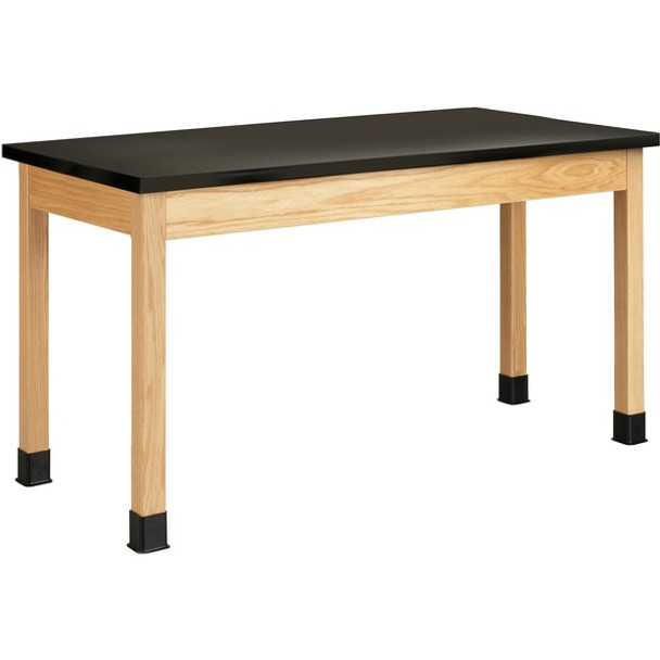 Diversified Spaces PerpetuLab Wooden Leg Science Table with Plain Apron - For - Table TopEpoxy Rectangle Top - Square Leg Base - 4 Legs x 60" Table Top Width x 30" Table Top Depth x 1" Table Top Thickness - 36" Height - Assembly Required - 1 Each