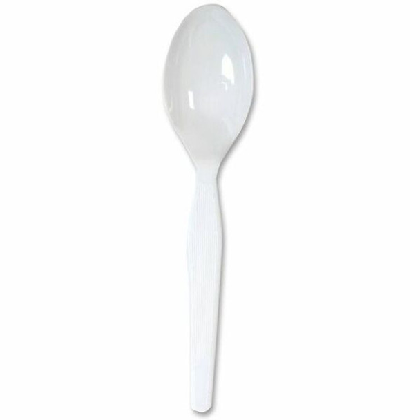 Dixie Medium-weight Disposable Teaspoons by GP Pro - 1000/Carton - Teaspoon - 1 x Teaspoon - White