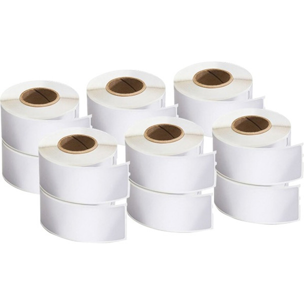 Dymo LabelWriter Labels - 1 1/8" Height x 3 1/2" Width - Rectangle - White - 4200 / Pack