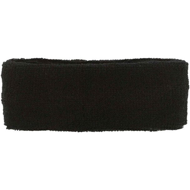 Chill-Its 6550 Head Sweatband - Black - Terrycloth - 24 / Carton