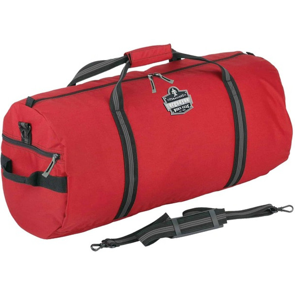 Ergodyne Arsenal 5020 Carrying Case (Duffel) Travel Essential - Red - Wear Resistant, Tear Resistant, Water Resistant, Stain Resistant - 600D Nylon Body - Shoulder Strap, Handle - 12" Height x 12" Width x 23" Depth - Small Size - 1 Each