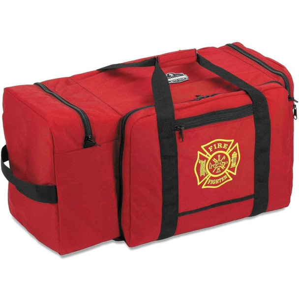 Ergodyne Arsenal 5005P Carrying Case Gear, Helmet - Red - 600D Polyester Body - Handle, Shoulder Strap - 15" Height x 15" Width x 30" Depth - Large Size - 1 Each