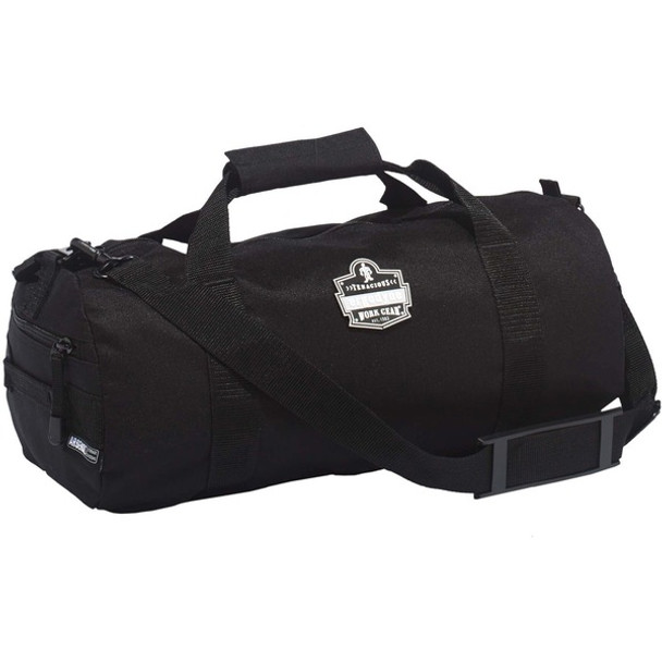 Ergodyne Arsenal 5020 Carrying Case (Duffel) Travel Essential - Black - Wear Resistant, Tear Resistant, Water Resistant, Stain Resistant - 600D Polyester Body - Shoulder Strap, Handle - 9" Height x 9" Width x 18" Depth - Extra Small Size - 1 Each
