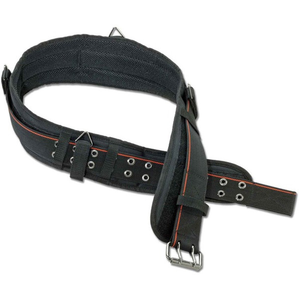 Ergodyne Arsenal 5550 3-Inch Padded Base Layer Tool Belt - 1 Each - Extra Large (XL) - Buckle Attachment - 3" Height Length - Black - Polyester, Nickel Plated, Metal, Foam