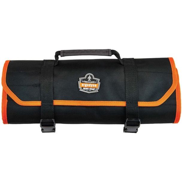 Ergodyne Arsenal 5871 Carrying Case (Roll Up) Tools - Black - Water Resistant - Elastic, 1680D Ballistic Polyester Body - Handle - 14" Height x 27" Width - 1 Each