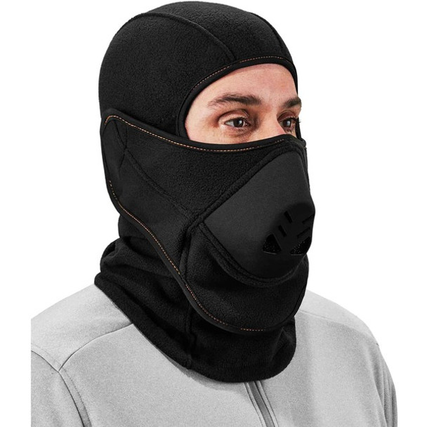 Ergodyne 6970 Extreme Balaclava Face Mask w/ Hot Rox - Black