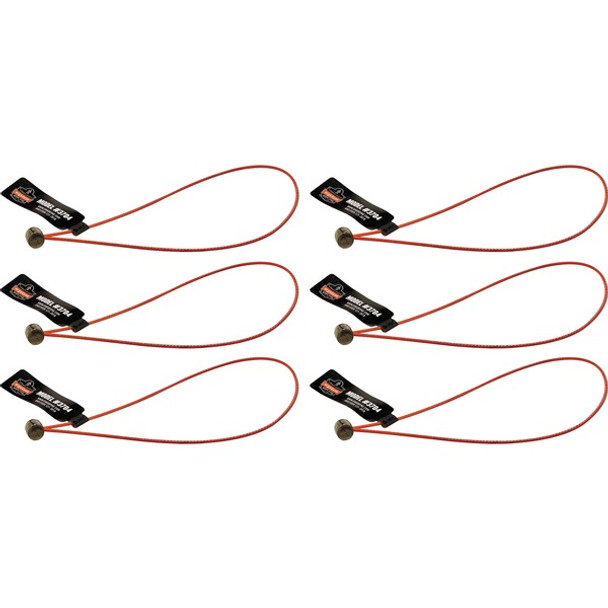 Squids 3704 Wire Tool Attachment - Loop Tool TailÃƒâ€šÃ‚Â­ - 2lbs (6-Pack) - 4.8" Width x 0.1" Height x 6" Length - 6 Pack - Orange - Stainless Steel, Polyurethane