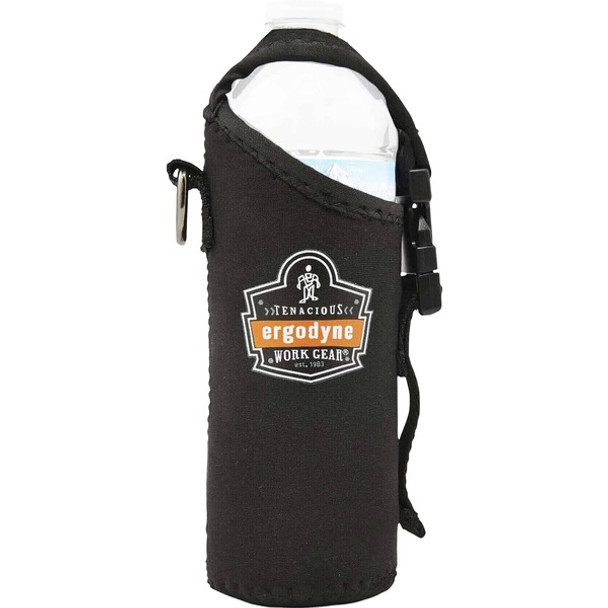 Squids 3775 Can / Bottle Holder & Trap - 3.6" Width x 2.5" Height x 7.3" Length - 1 Each - Black - Stainless Steel, Zinc, Neoprene, Nylon