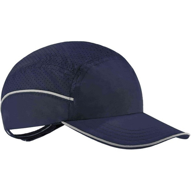 Skullerz 8950XL Bump Cap Hat - Recommended for: Industrial, Mechanic, Factory, Home, Baggage Handling - Extra Large Size - Bump, Scrape, Head Protection - Navy - Comfortable, Impact Resistant, Machine Washable, Removable - 1 Each