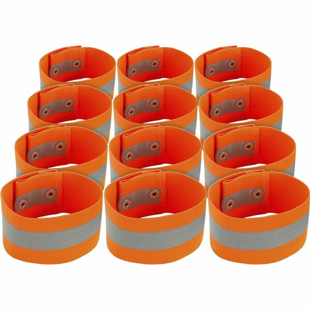 Chill-Its 8001 Arm/Leg Band - 12 / Carton - Small (S)/Medium (M) - 0.3" Height x 2" Width x 6.5" Length - Orange - Elastic, Knit