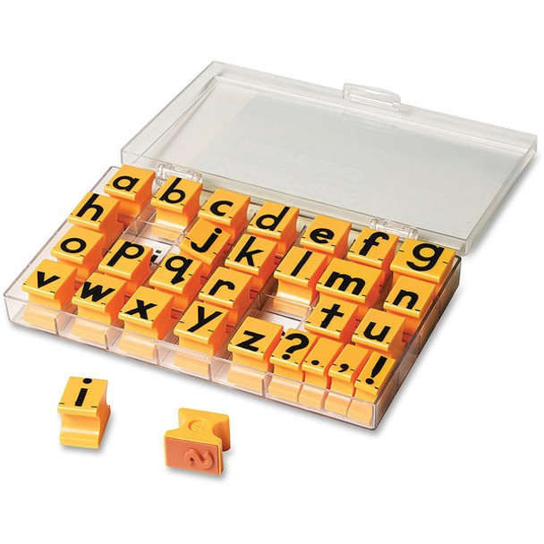 Educational Insights Lowercase Alphabet Stamps - Custom Message Stamp - Plastic Plastic - 30 / Set