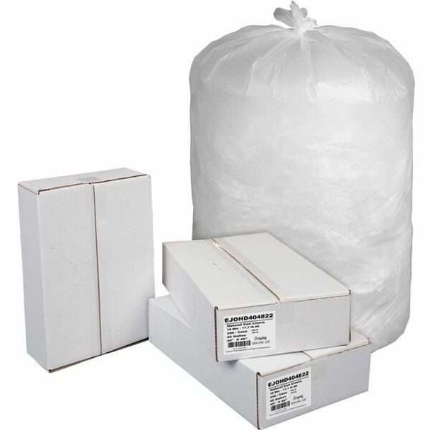 Everyday Genuine Joe High-Density Can Liners - 45 gal Capacity - 40" Width x 46" Length - 0.71 mil (18 Micron) Thickness - High Density - Natural - Resin - 200/Carton - Office Waste, Receptacle