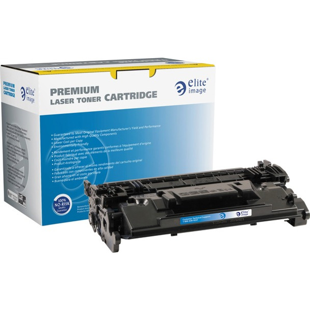 Elite Image Remanufactured Laser Toner Cartridge - Alternative for HP 87A (CF287A) - Black - 1 Each - 9000 Pages