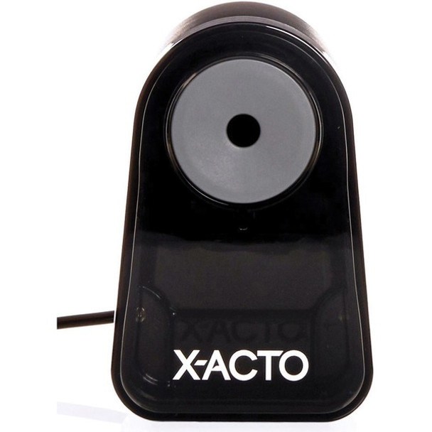 X-Acto Mighty Mite Electric Pencil Sharpener - AC Supply Powered - Black - 1 Each