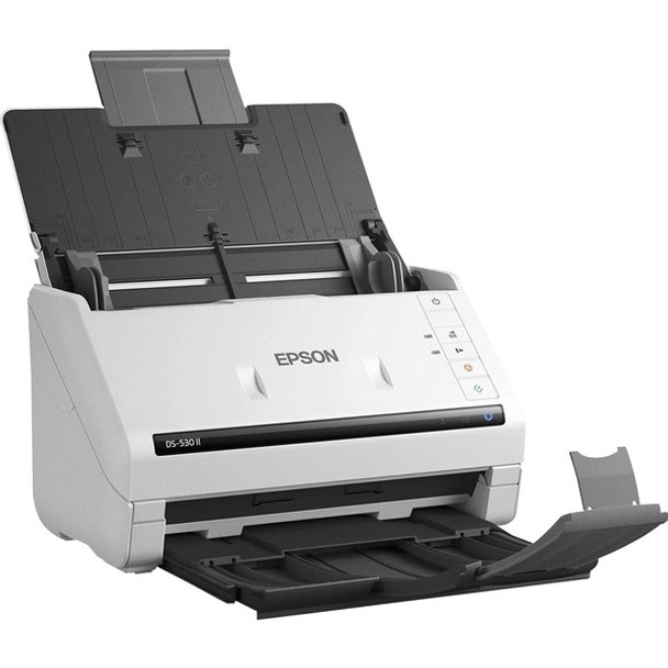 Epson DS-530 II Large Format ADF Scanner - 600 dpi Optical - 30-bit Color - 24-bit Grayscale - 35 ppm (Mono) - 35 ppm (Color) - Duplex Scanning - USB
