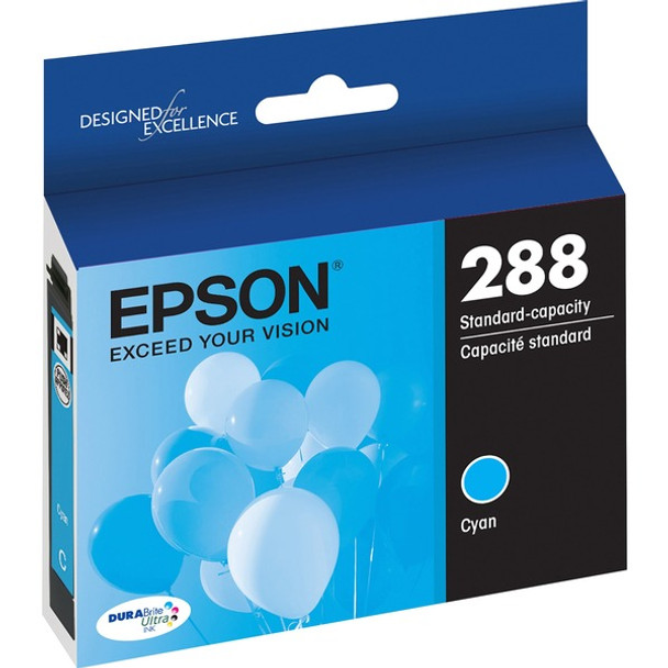 Epson DURABrite Ultra T288 Original Standard Yield Inkjet Ink Cartridge - Cyan - 1 Each - 165 Pages