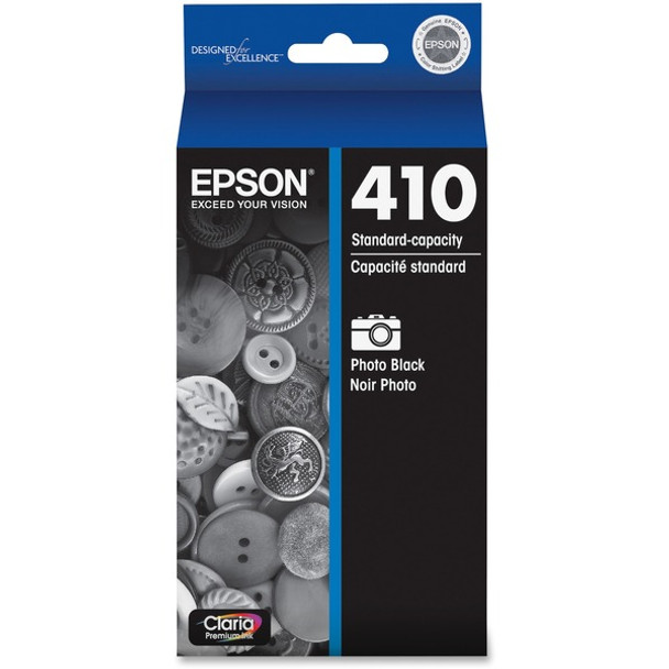 Epson DURABrite Ultra 410 Original Standard Yield Inkjet Ink Cartridge - Photo Black - 1 Each - 2100 Pages Photo Black