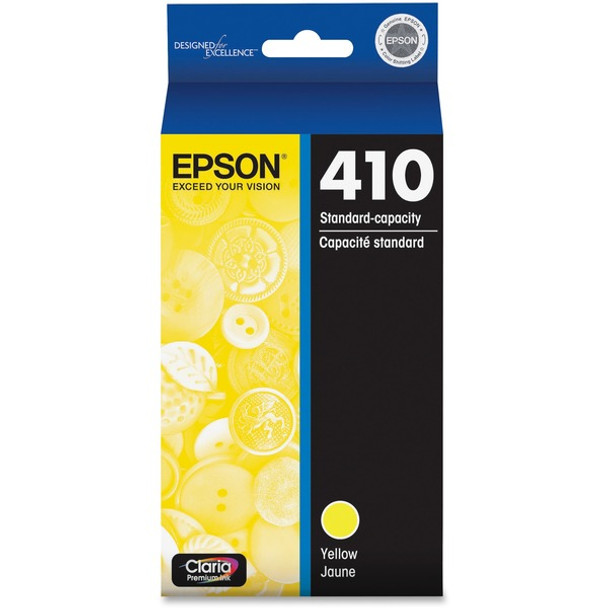 Epson Claria 410 Original Standard Yield Inkjet Ink Cartridge - Yellow - 1 Each - 300 Pages